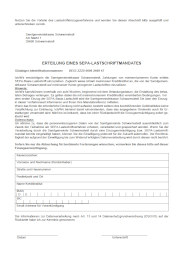 SEPA Formular